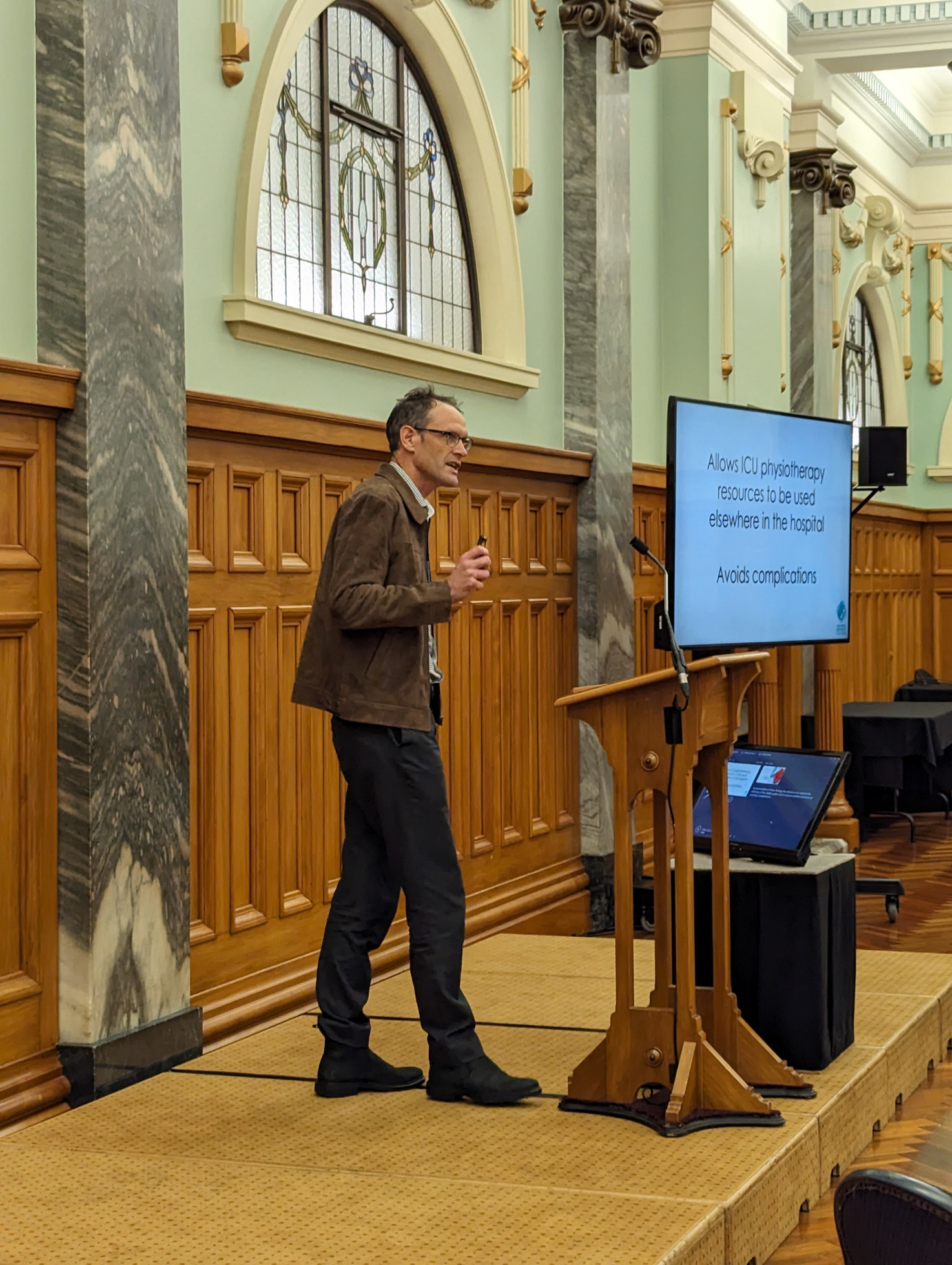 Professor Paul Young speaking at Parliament