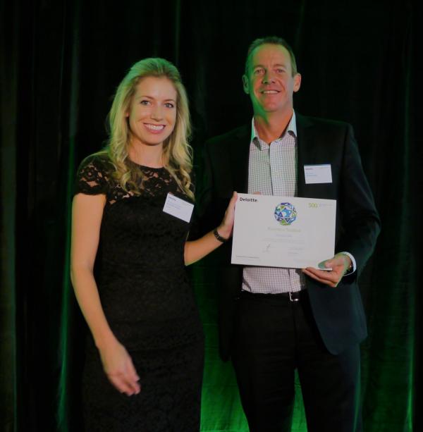 Receiving Deloitte Tech Fast 500 Award 2018